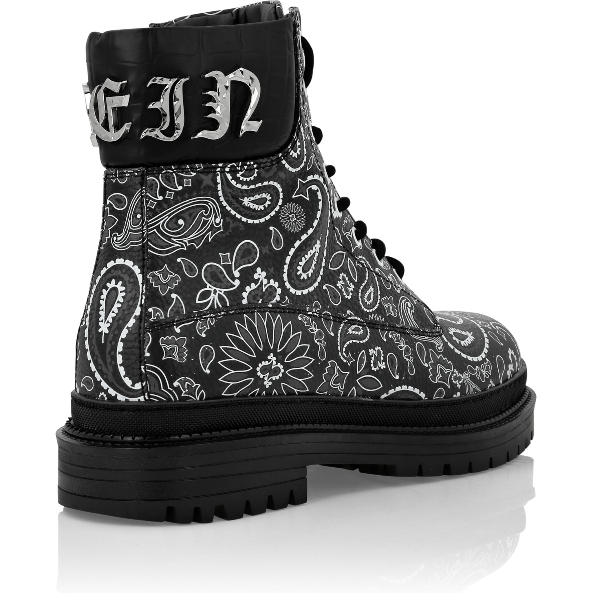 PHILIPP PLEIN Boots Mid Flat PAISLEY