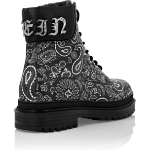 PHILIPP PLEIN Boots Mid Flat PAISLEY