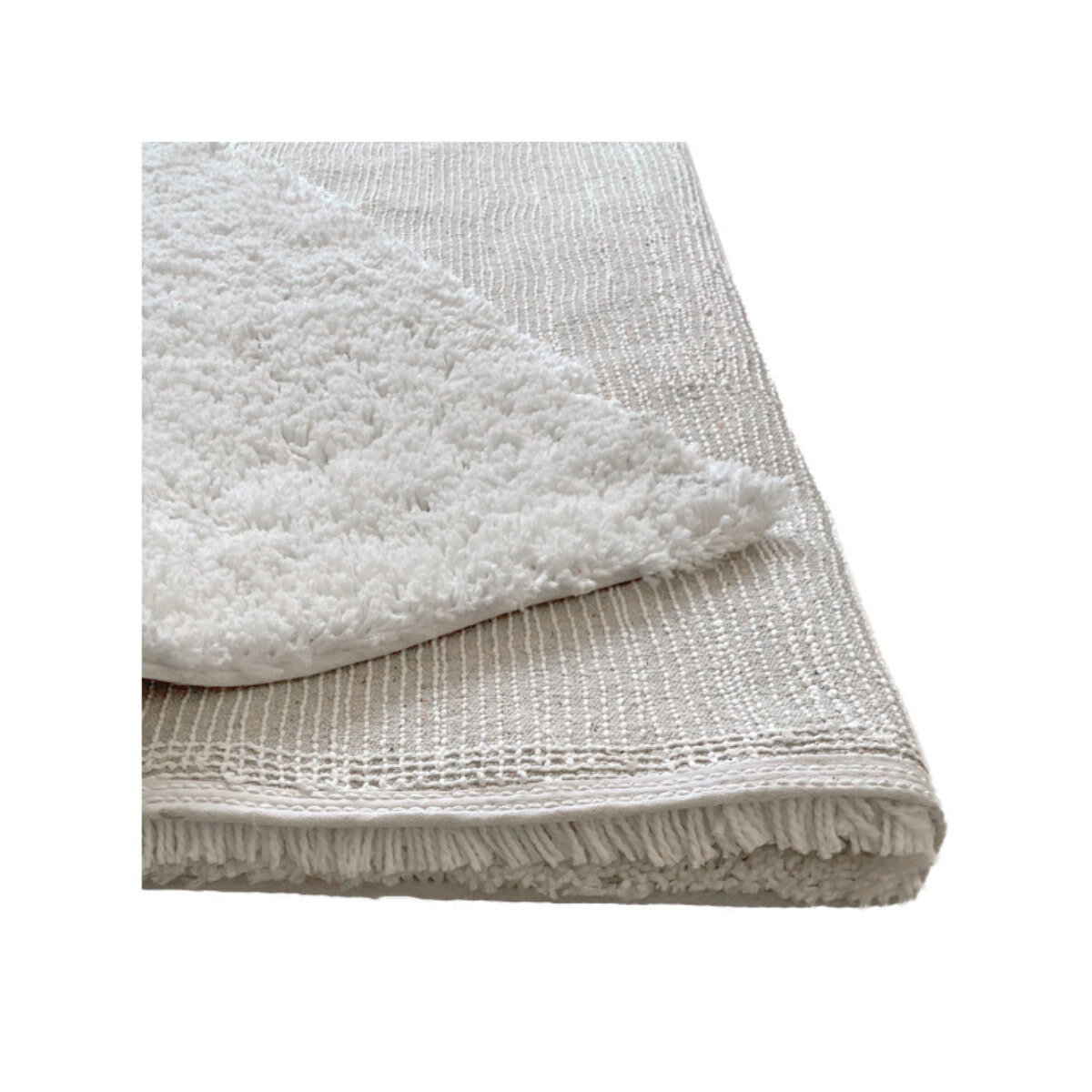 Tapis 140 x 200 cm en tissu doux à poils courts - KARA