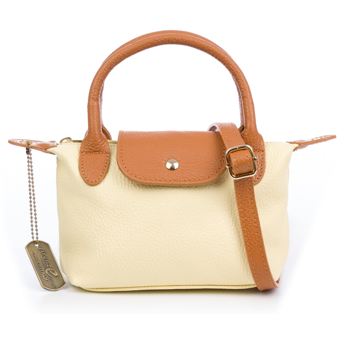 Baucina Borsa a mano Donna. Pelle autentica Dollaro.