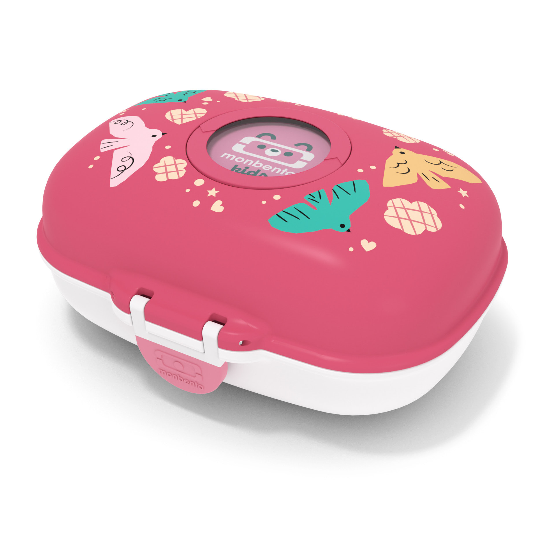 Boîte à goûter enfant Gram 600ml Rose Birds