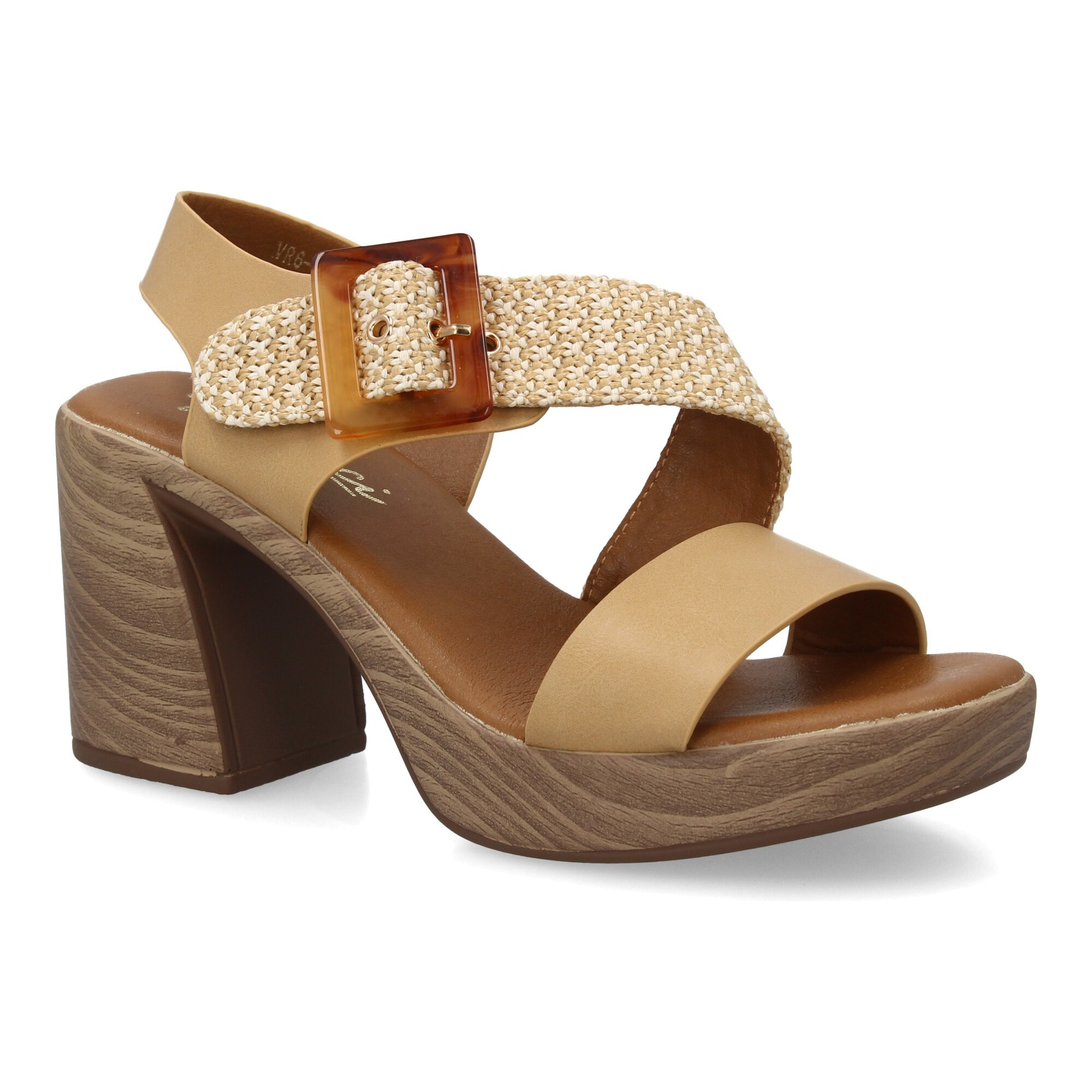 Sandalia tacón mujer elegante comoda