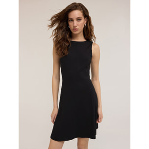 Motivi - Vestido corto de punto milano - Negro