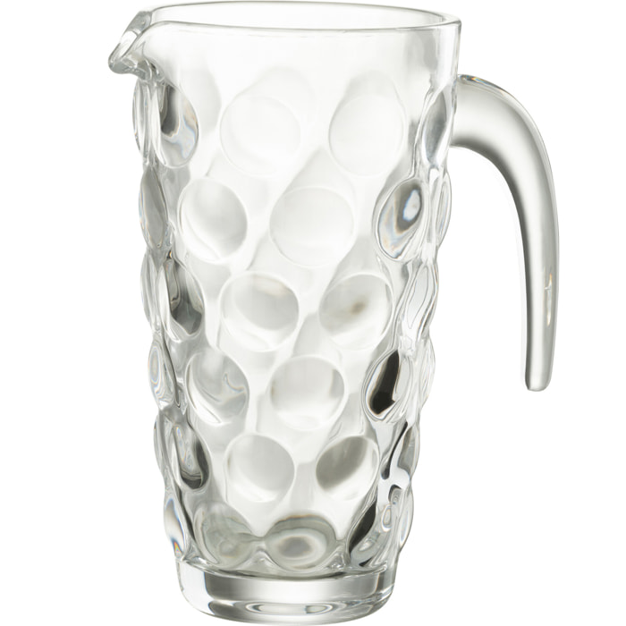 J-Line carafe Bulles - verre - transparent
