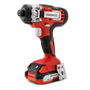 Atornillador de impacto de batería de 20V, velocidad 3500rpm, 130N.m - Greencut ATD200L