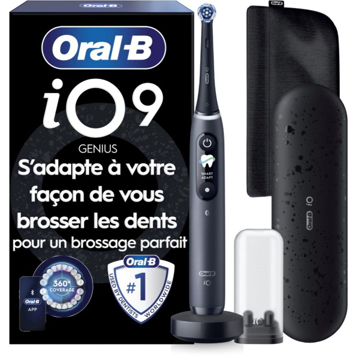 Brosse à dents électrique ORAL-B iO9 Series Black Onyx Luxe Edition