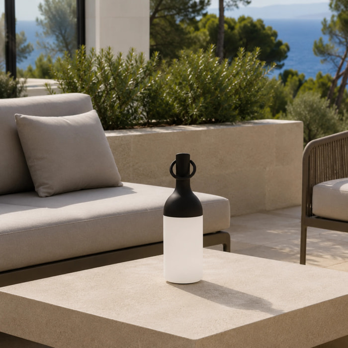 Lampe nomade en plastique noir - Elo