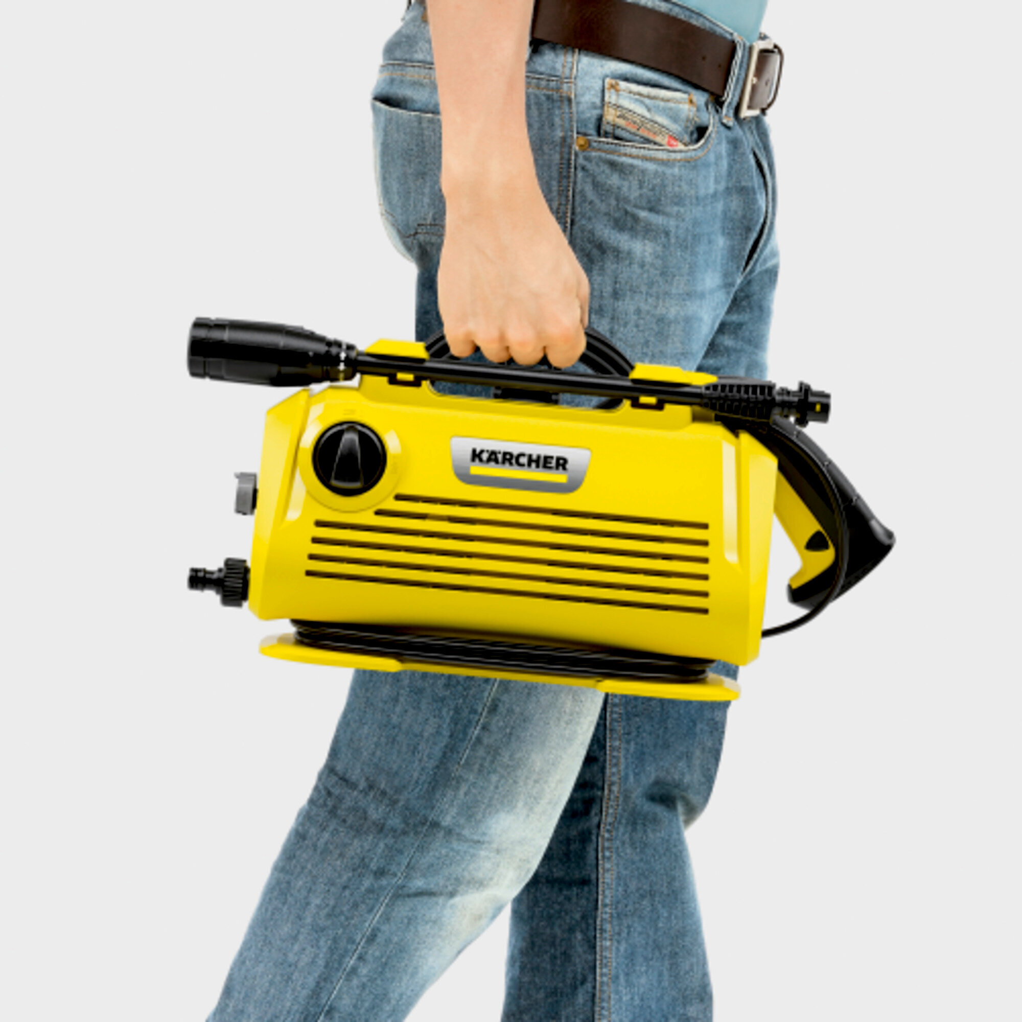 Nettoyeur haute pression Karcher K 2 Premium Horizontal VPS - Pression 110 bar- Débit 360 l/h- Position horizontale stable