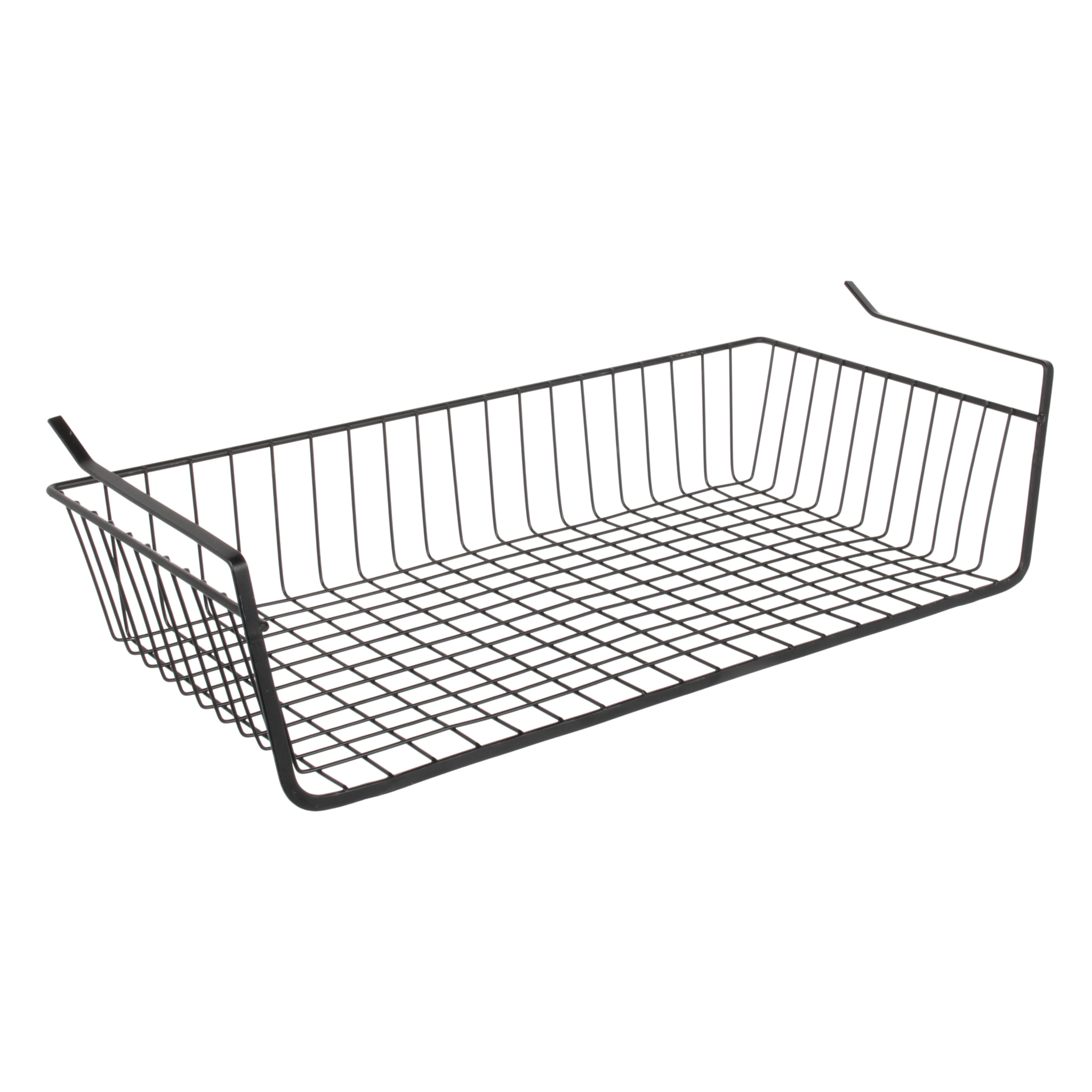 Panier Suspendu Metal Filaire Noir 56x14x26cm