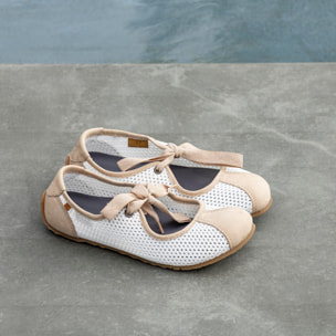 Zapatos N5936C MULTI MATERIAL TRIGO/ ONDINA color Trigo