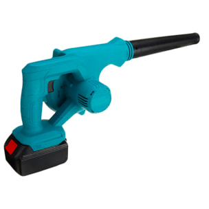Soplador de hojas eléctrico e inalámbrico, 2x 3000mAh, 2.8 m3/min y 16000 rpm.
