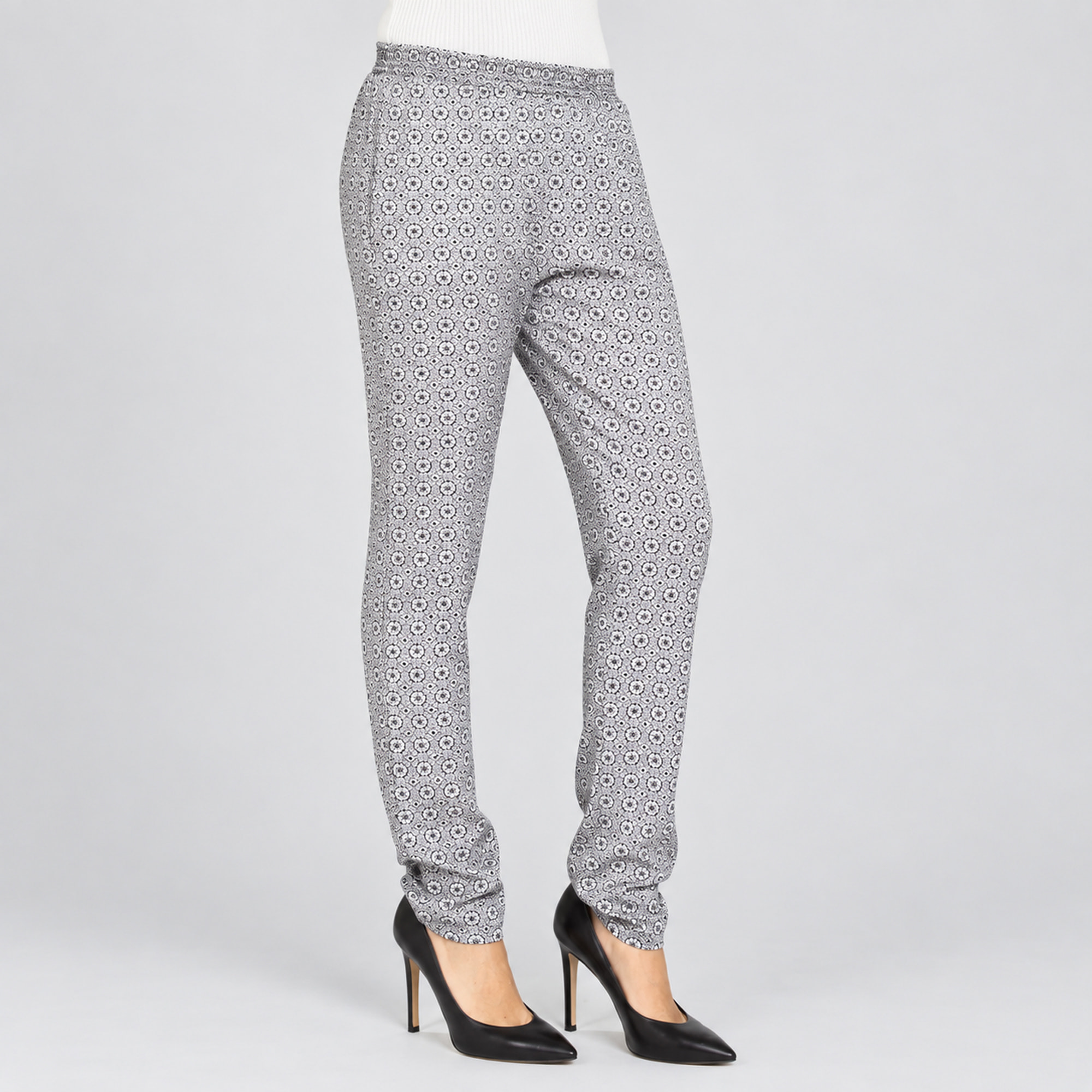 PANTALONE FLUIDO. MOD T771. Vita regolare e gamba regolare