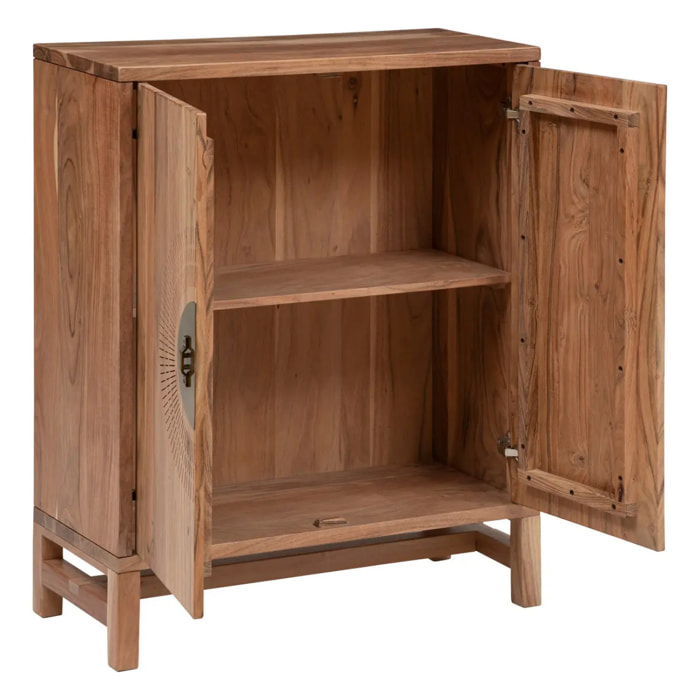 Buffet haut "Jiling" en acacia 80x35cm