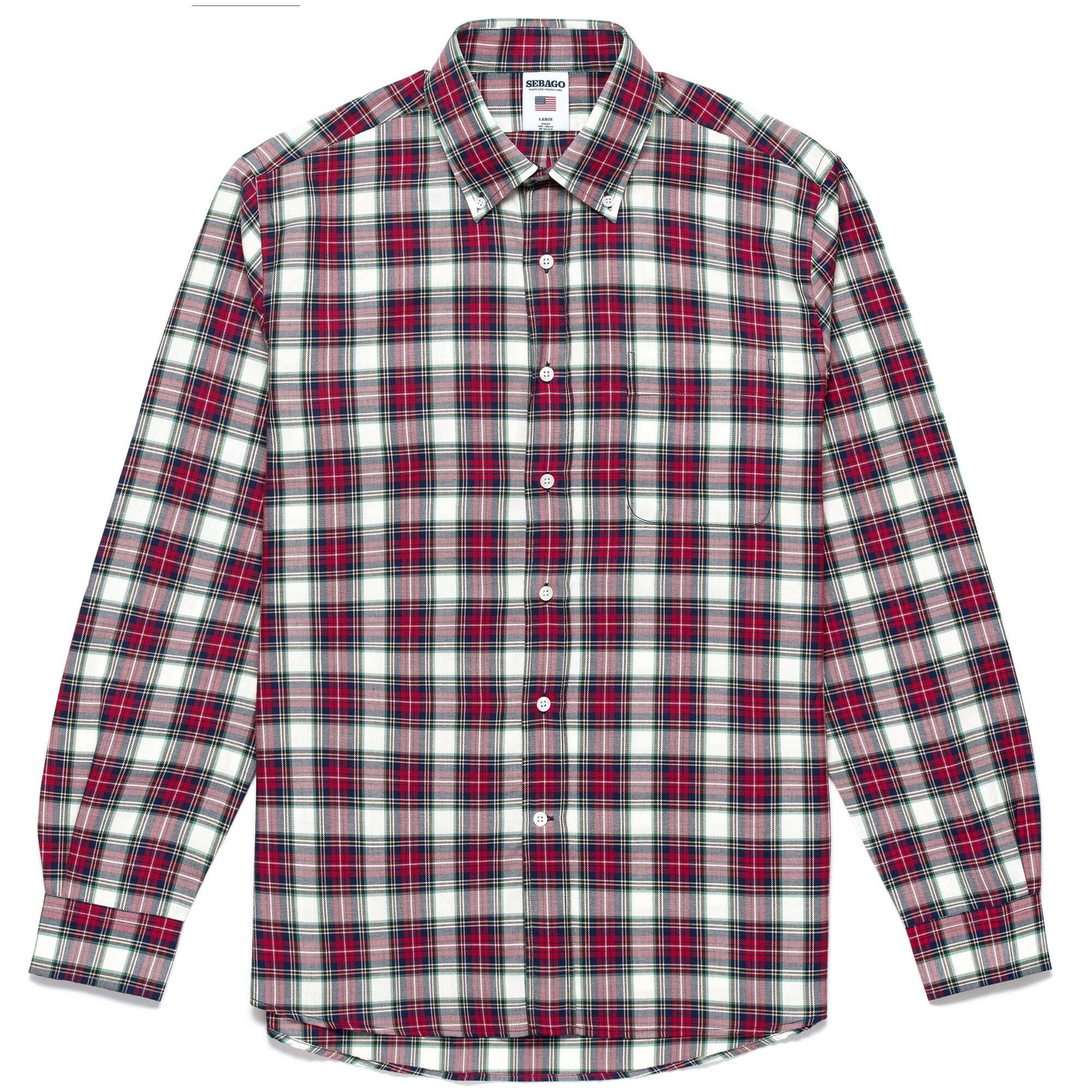 Camicie Sebago Uomo Rosso CORNISH