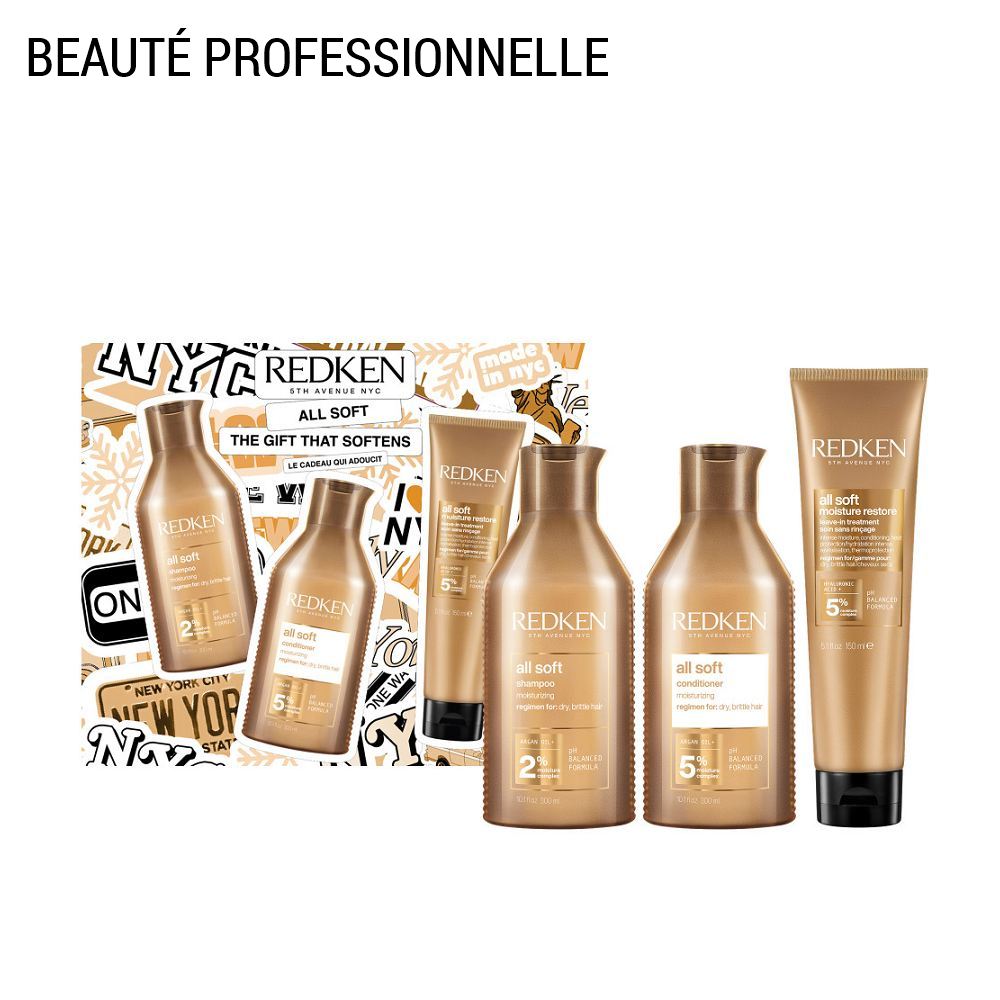 All Soft - Coffret Shampooing + Conditioner + Soin Sans Rinçage