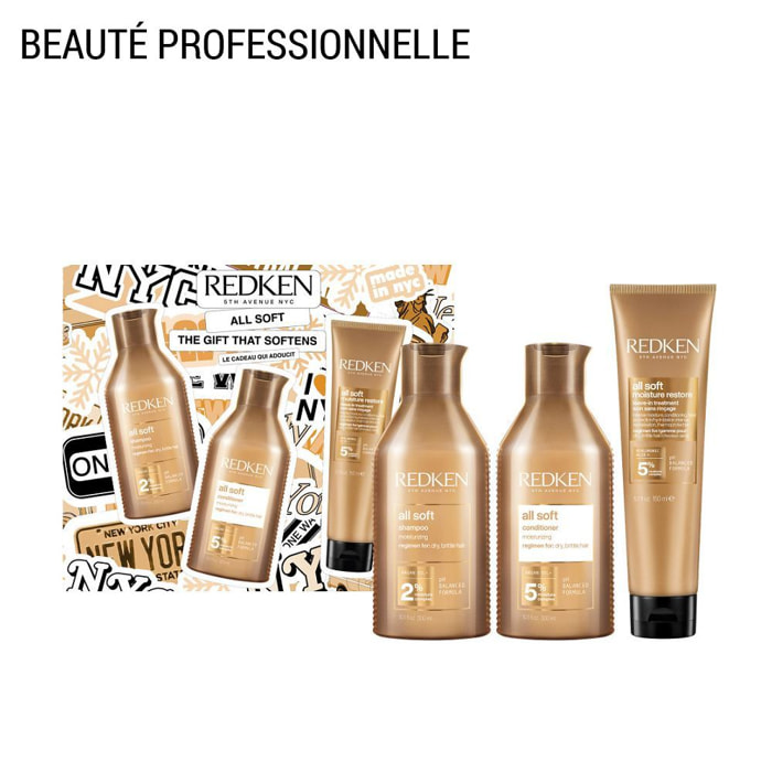 All Soft - Coffret Shampooing + Conditioner + Soin Sans Rinçage