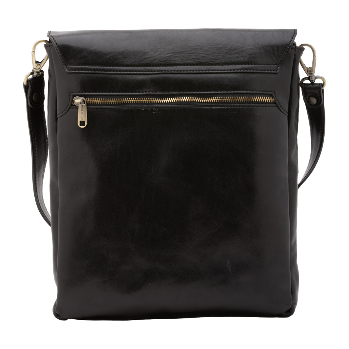 Borsa a tracolla  da uomo In Vera pelle Made in Italy 31x35x4 cm