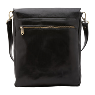 Borsa a tracolla  da uomo In Vera pelle Made in Italy 31x35x4 cm