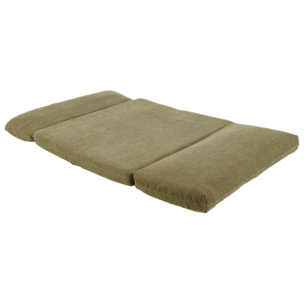 ANGELE - Chauffeuse convertible 2 places en tissu couleur vert