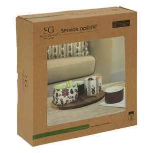 Service apéritif Mona 5 pièces