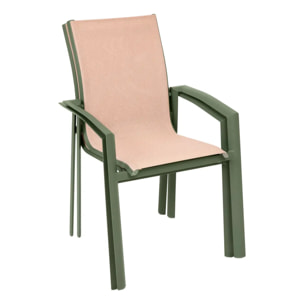 Fauteuil de jardin Axant beige lin/laurier