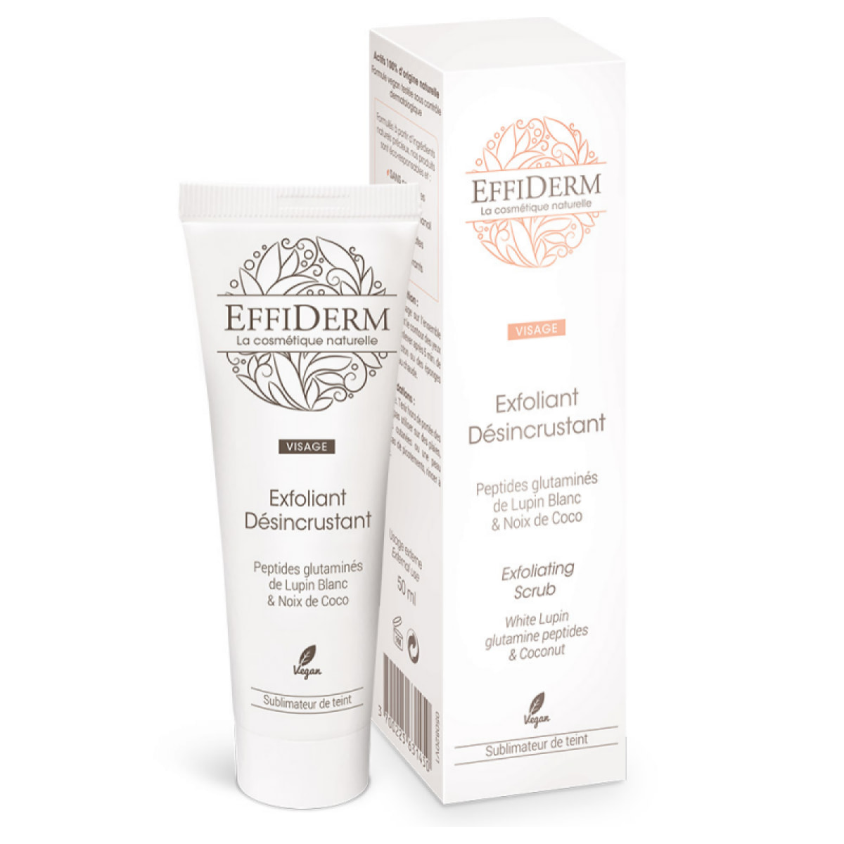 EFFIDERM – Routine Matin – Spéciale visage – Eau Micellaire + Exfoliant Désincrustant + Crème Fluide Hydratante Matifiante – Nettoie, hydrate & sublime le teint -Tous types de peaux