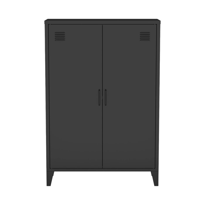 Commode/armoire métal 2 portes (lot de 2) SOHO