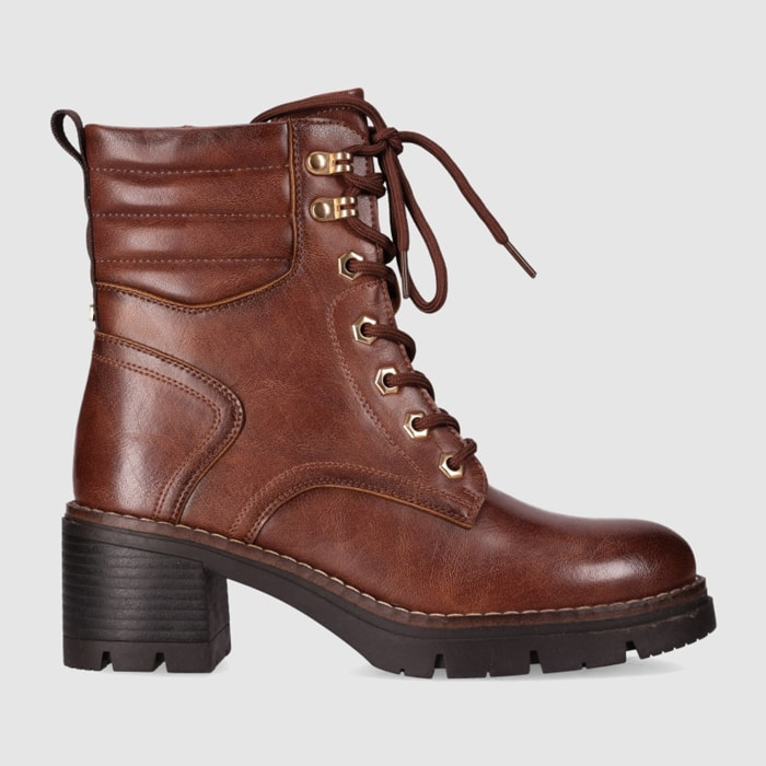 Botines - Marron - Tacón: 5 cm