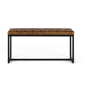 Banco de Piel 96 Cm Estilo Industrial Moderno