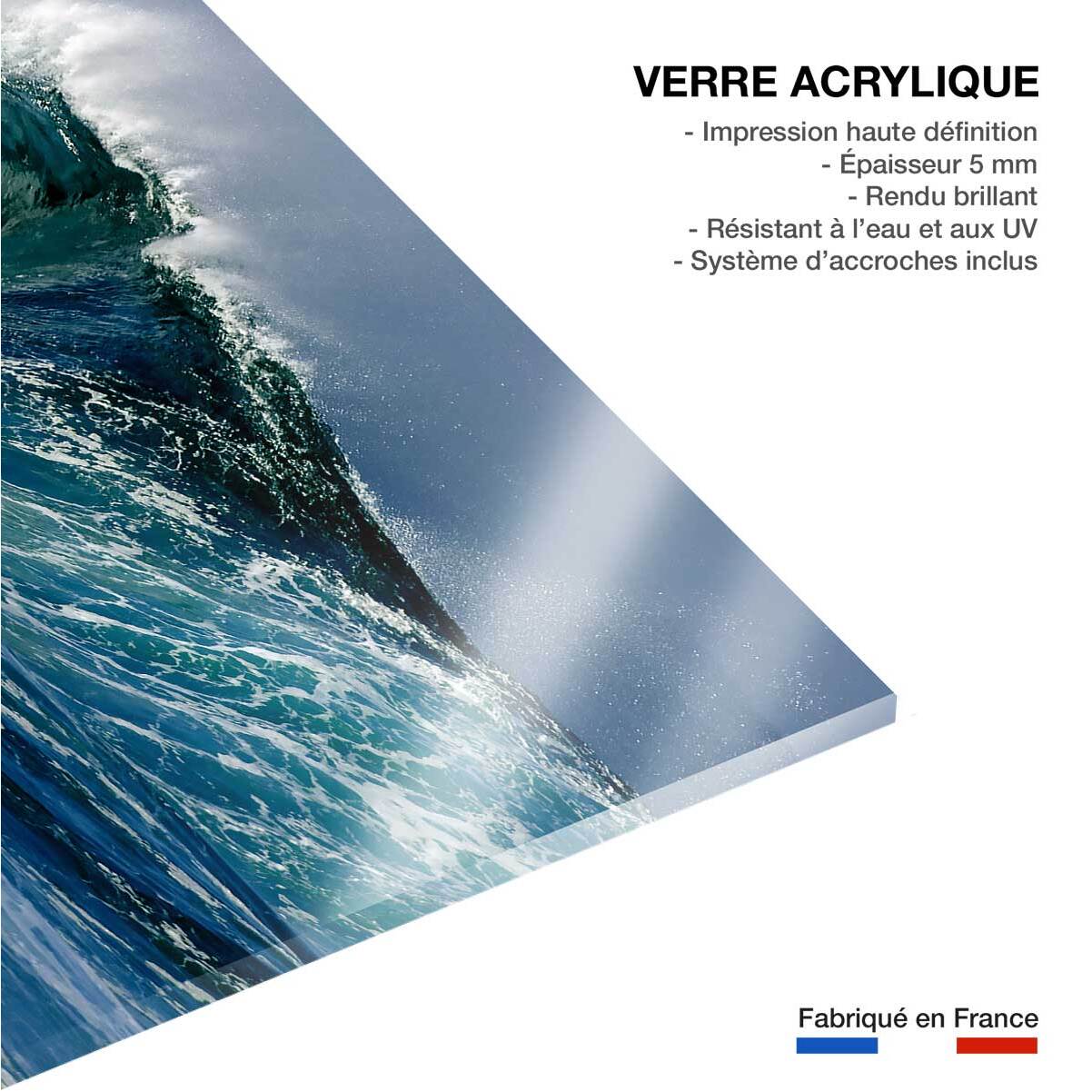 Tableau mer vague en mer  Tableau plexiglas