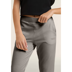 Pantaloni Sportivi Cropped con risvolto e strass FREDDY