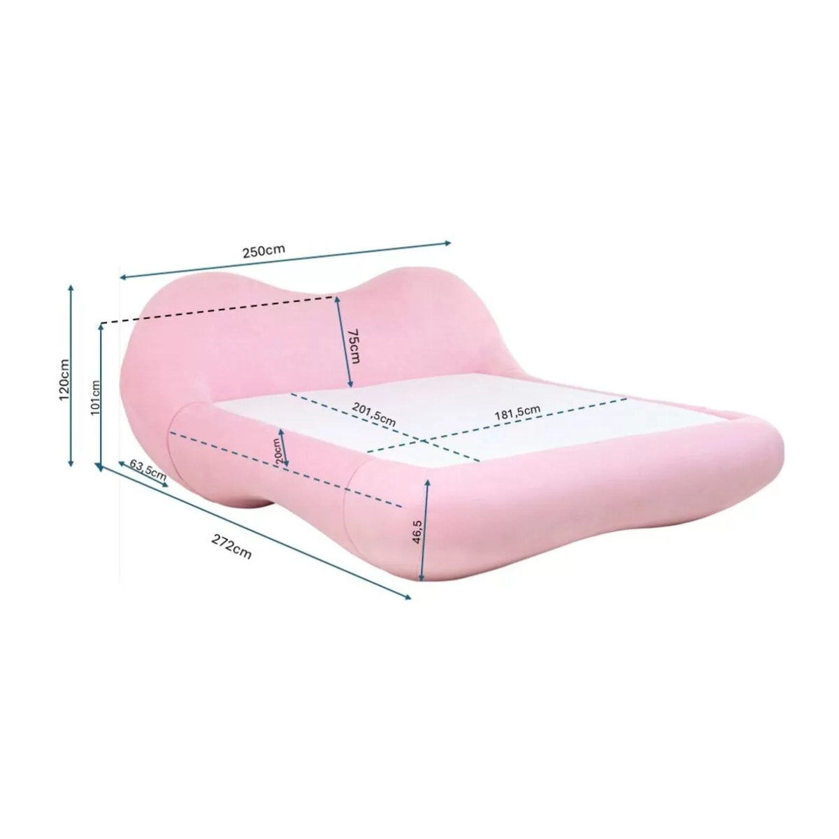 Lit Fluid Dreams 180x200cm rose Kare Design