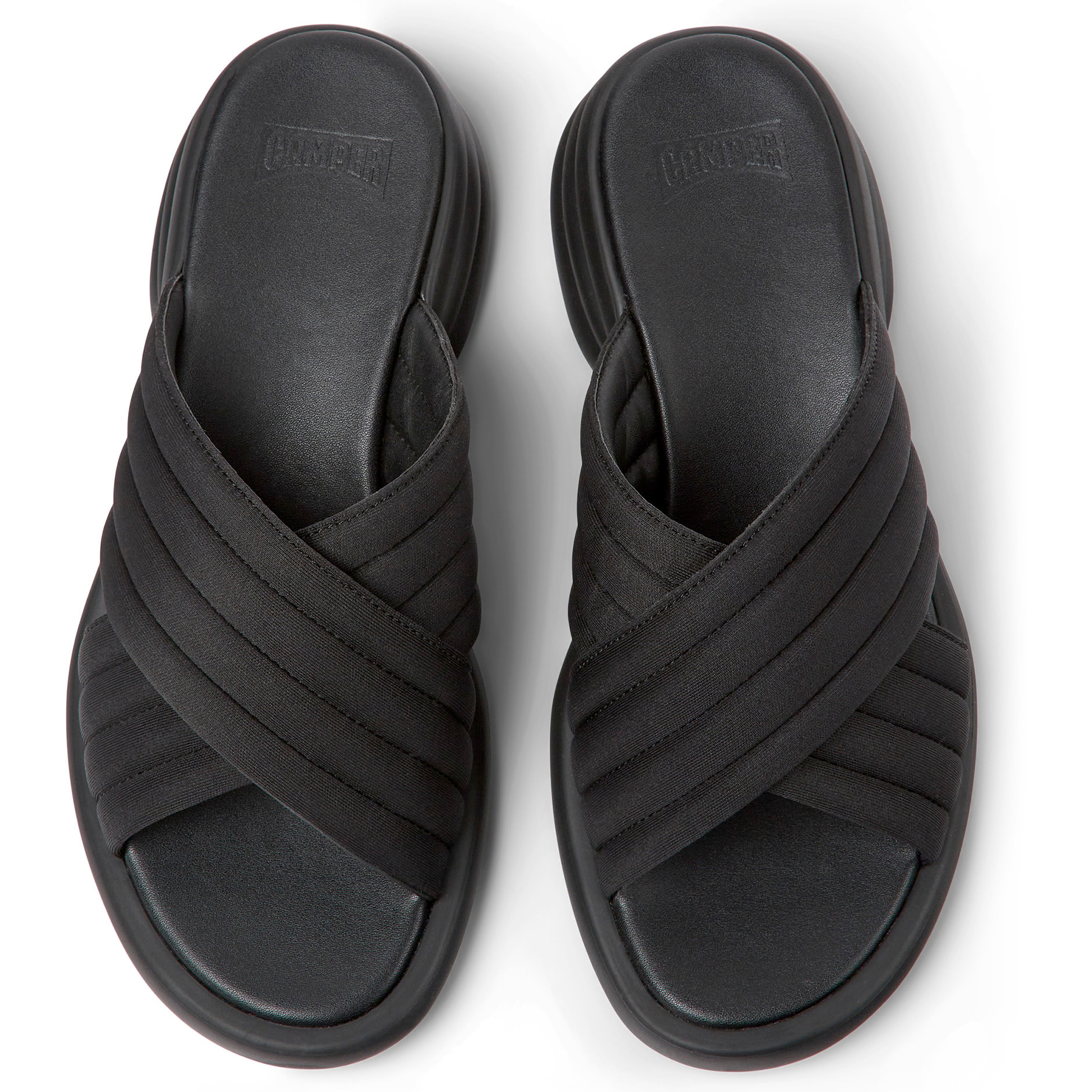 Sandalias - CAMPER Spiro - Negro - Textil técnico (poliéster reciclado)