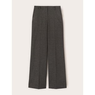 Motivi - Pantalones palazzo en tejido armaturado mixto lurex - Gris