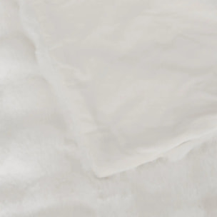 Plaid fausse fourrure 3D Zephy blanc 230x180cm