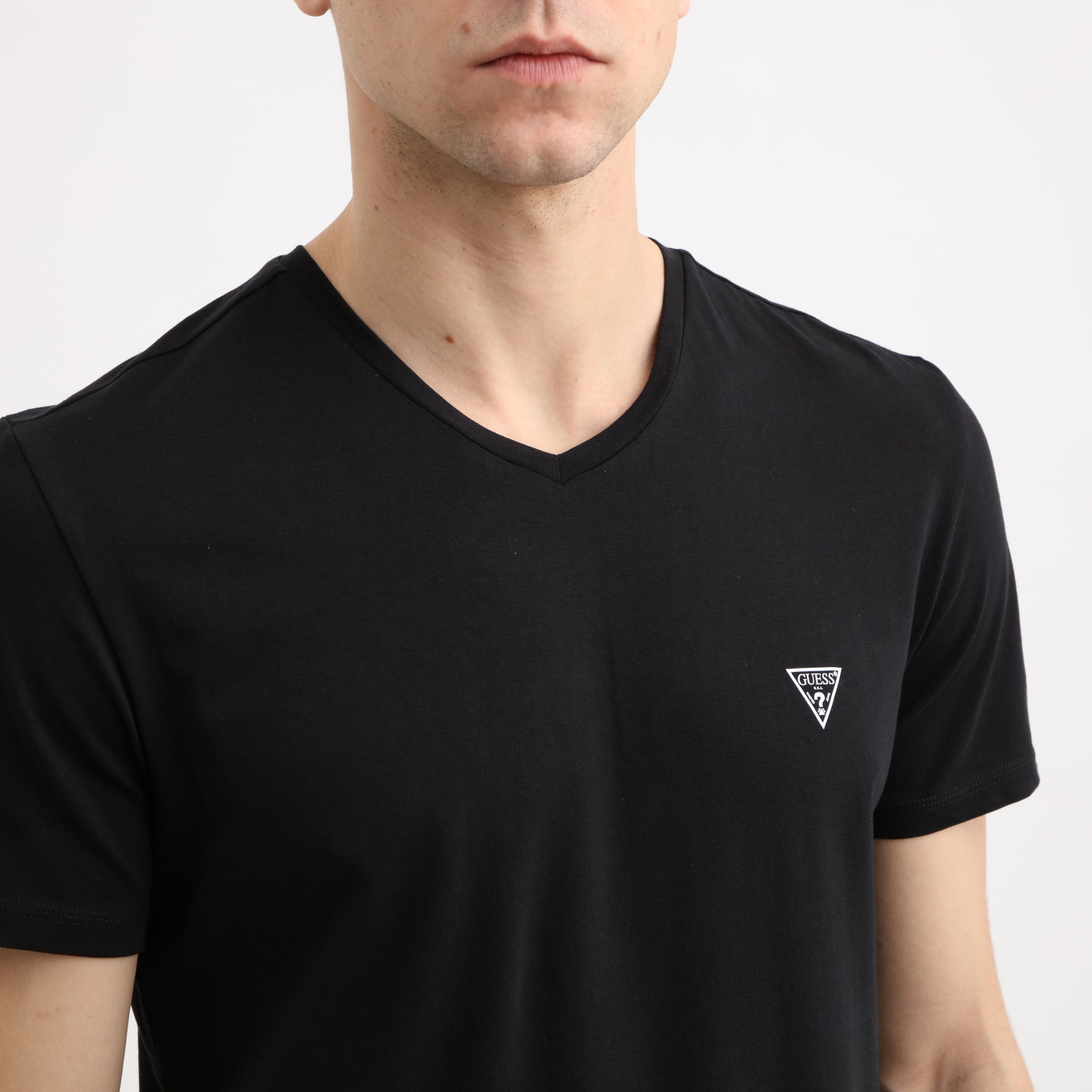 T-shirt Caleb - logo - coton bio - noir