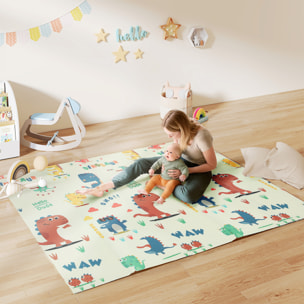Tapis d'éveil bébé pliable épais réversible en mousse