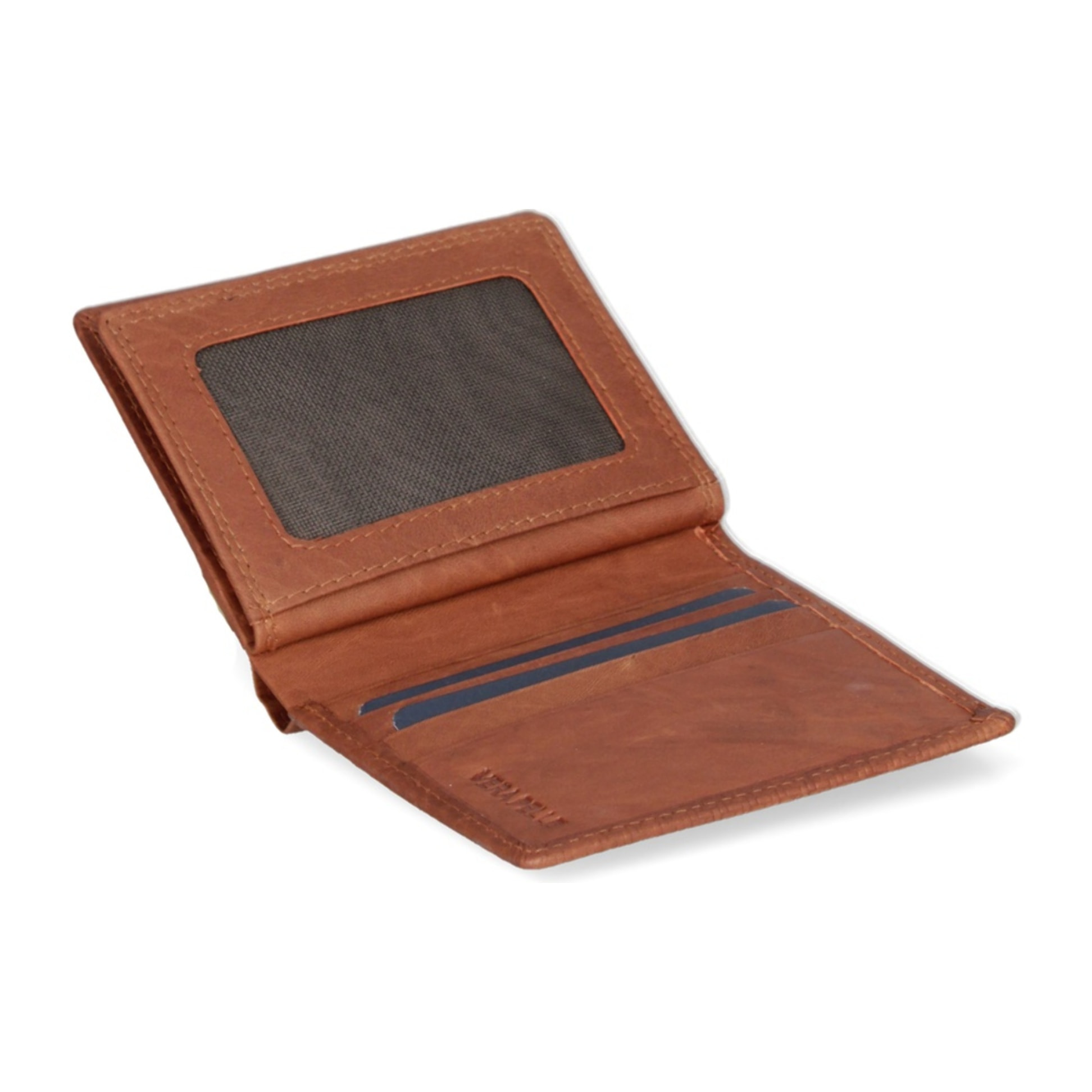 Portafoglio uomo in vera pelle - Modello False - Casual - 8.0 x 10.0 x 1.0 cm