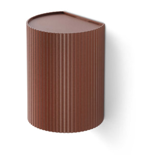 SOLE Aplique redondo terracotta estriado