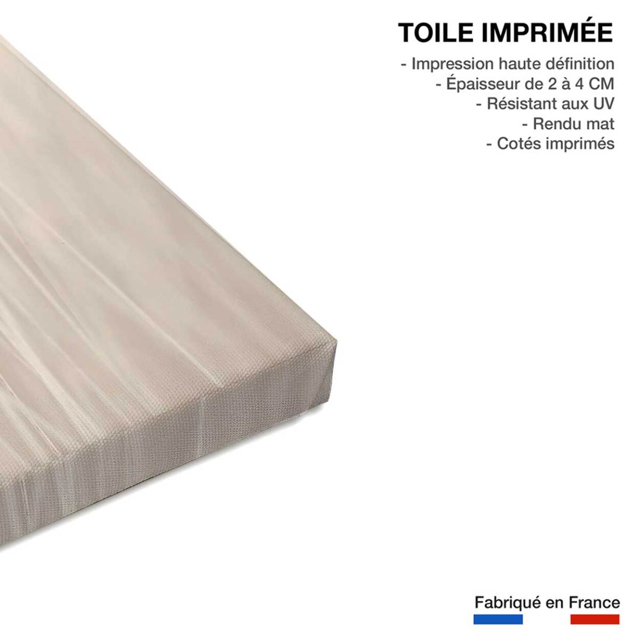 Tableau blé poudré Toile imprimée