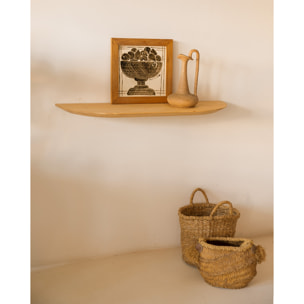 Console d'entrée en bois massif ton chêne moyen 100cm Hauteur: 3.2 Longueur: 100 Largeur: 30