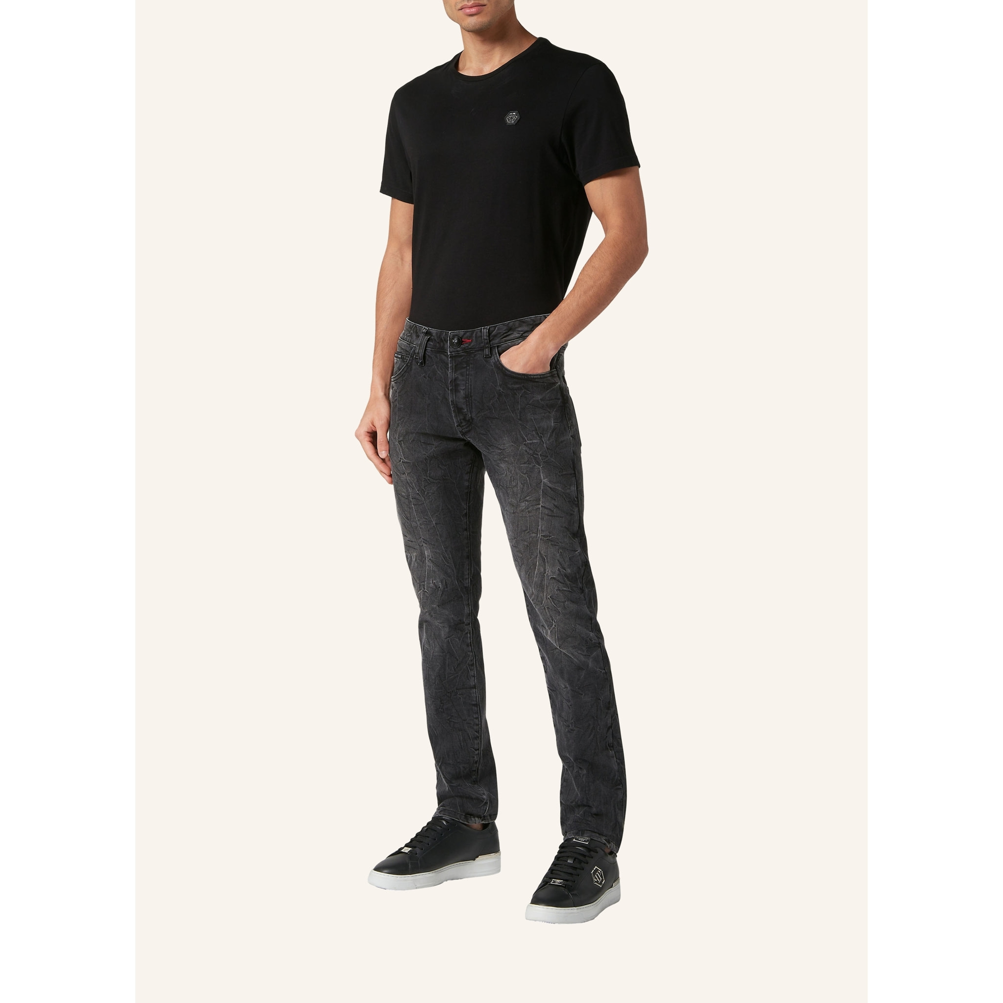 PHILIPP PLEIN Jeans dal taglio dritto SKULL