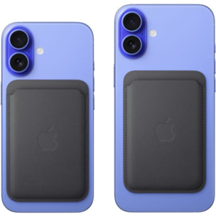 Porte-cartes APPLE en tissage fin bleu