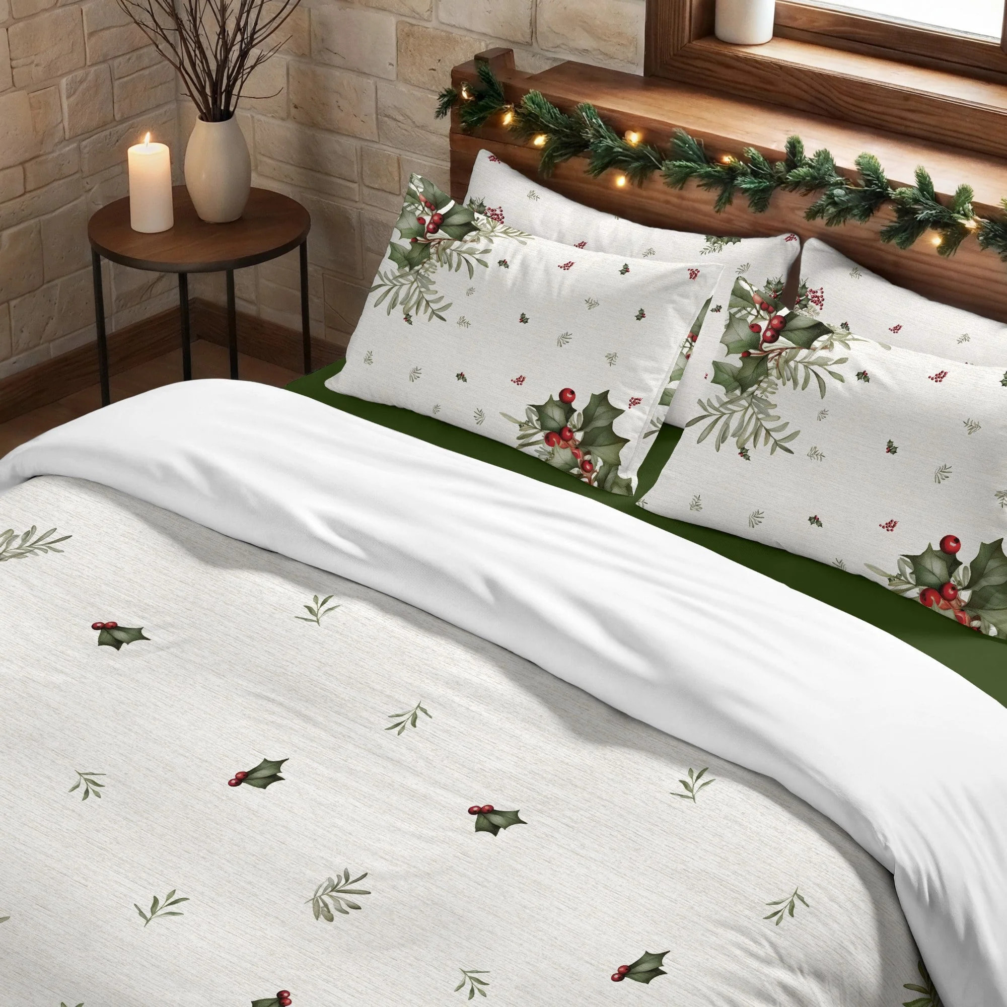 Housse de couette avec boutons-pression Holly Garland