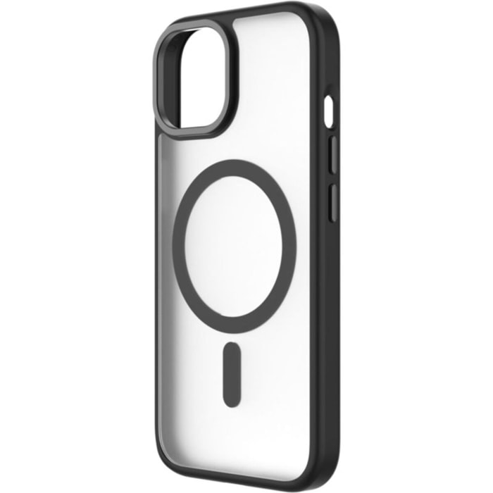 Coque QDOS iPhone 15 MagSafe Hybrid soft SNAP noir