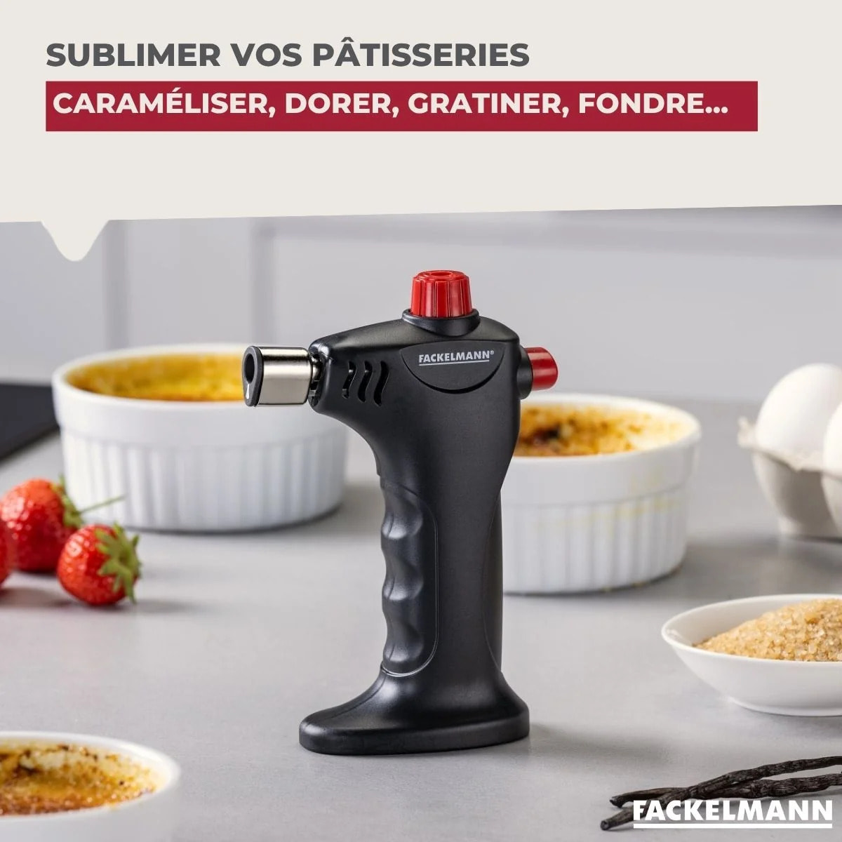 Chalumeau de cuisine à gaz Fackelmann