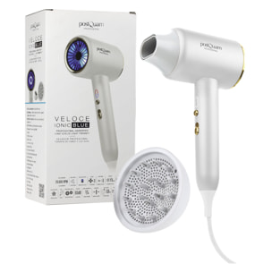 Asciugacapelli Veloce Ionic Blue - bianco - 1600 W