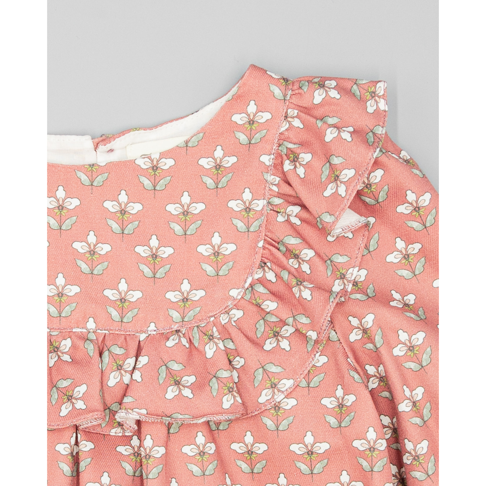 Camisa Viella Burdeos Con Estampado Floral