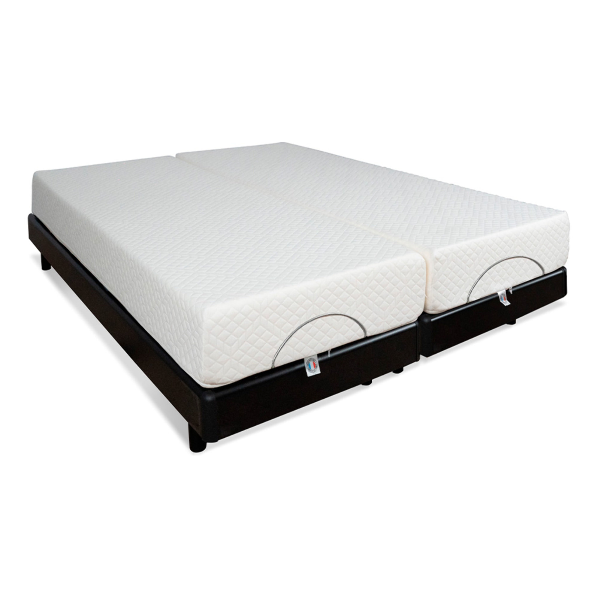 Ensemble Matelas Absolu & Sommier Électrique Superflex, 21 cm, Technologie à Plots, Confort Sur-Mesure, Soutien Équilibré, Télécommande