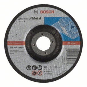 Disque à tronçonner BOSCH à moyeu déporté Standard Pour le Métal 125X2.5 MM - 2608603160